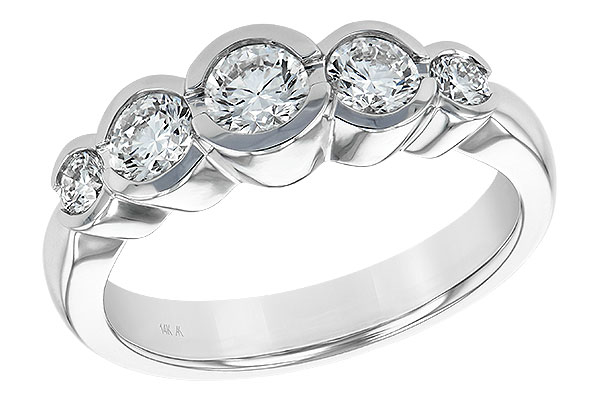 B111-79040: LDS WED RING 1.00 TW