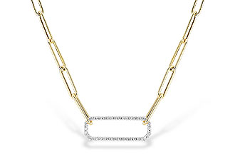 F292-64540: NECKLACE .50 TW (17 INCHES)