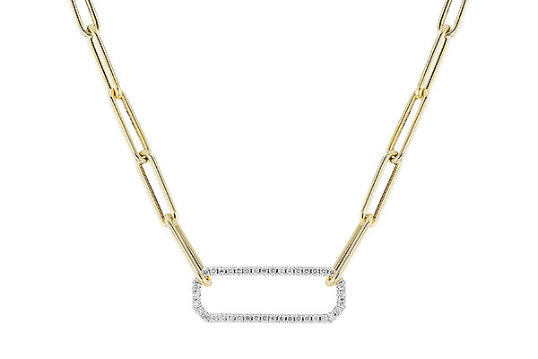 F292-64540: NECKLACE .50 TW (17 INCHES)