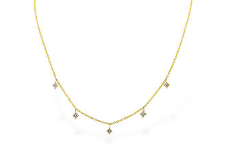 G292-71776: NECKLACE .19 TW (18")