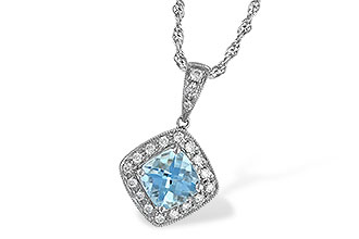 A025-37213: NECKLACE .80 AQUA .93 TGW