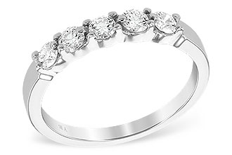A204-49931: LDS DIA WED RG .50 TW (5 STONES)