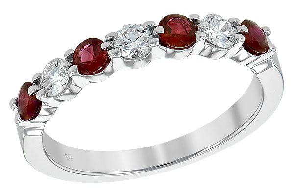 A208-16322: LDS WED RG .48 RUBY .78 TGW