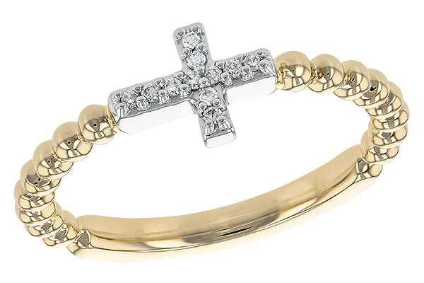 A209-02659: LDS DIA RG .05 TW (L208-16303 YG RING & WG SETTING)