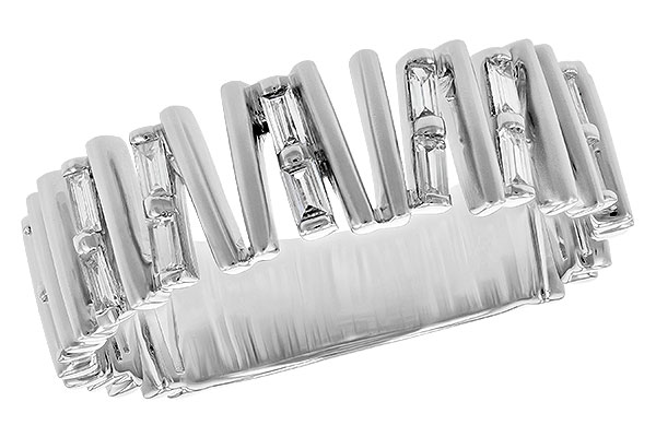 A209-05377: LDS DIA WED RG .24 TW BAGUETTES