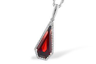 A291-75368: NECK 4.00 GARNET 4.17 TGW