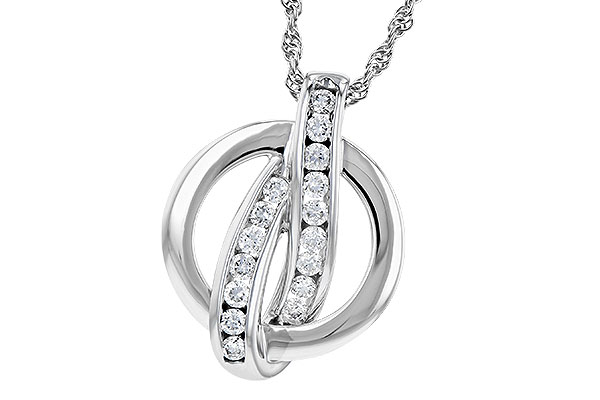 A291-76304: NECKLACE .25 TW