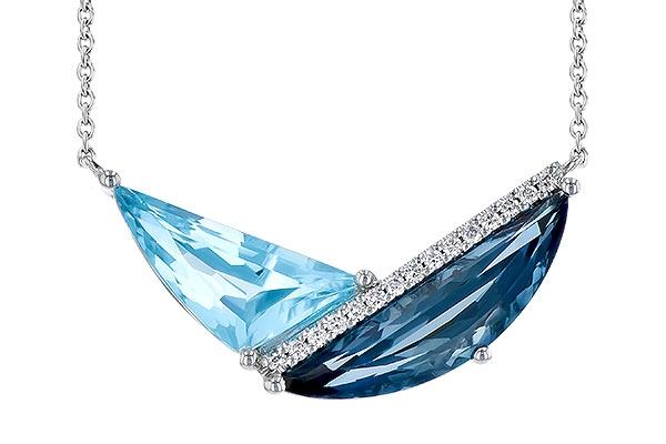 A291-76331: NECK 4.66 BLUE TOPAZ 4.75 TGW (18")