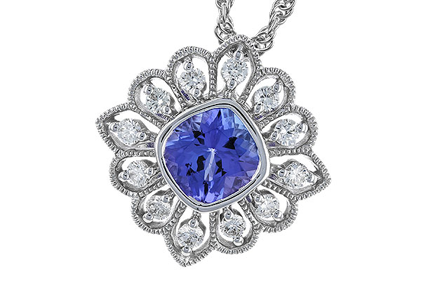 A292-67268: NECK .98 TANZANITE 1.24 TGW (6MM TANZ)