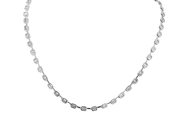 A292-69040: NECKLACE 2.05 TW BAGUETTES (17 INCHES)