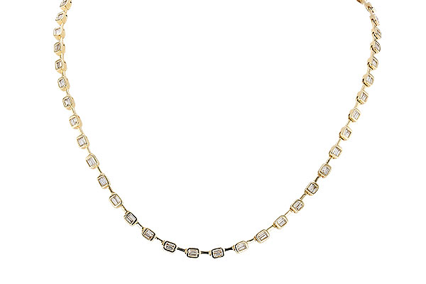 A292-69040: NECKLACE 2.05 TW BAGUETTES (17 INCHES)