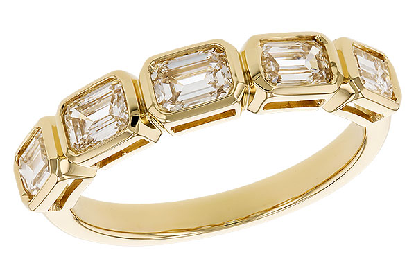 A292-69086: LDS DIA WED RG 1.20 TW EMERALD CUTS