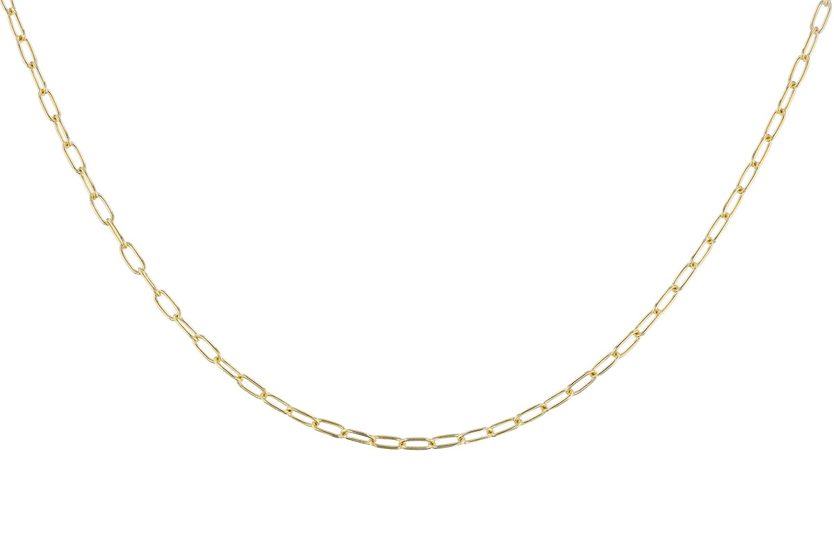 A292-69968: PAPERCLIP SM (18IN, 2.40MM, 14KT, LOBSTER CLASP)