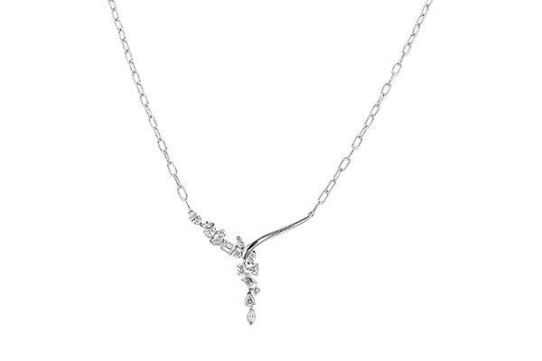 A292-70859: NECKLACE 1.22 TW FANCY CUT DIAMONDS (18")
