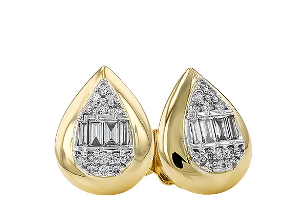 A292-72659: EARRINGS .09 BAG .18 TW