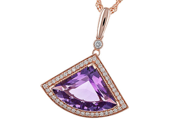 A293-57195: NECKLACE 2.80 AMETHYST 2.97 TGW