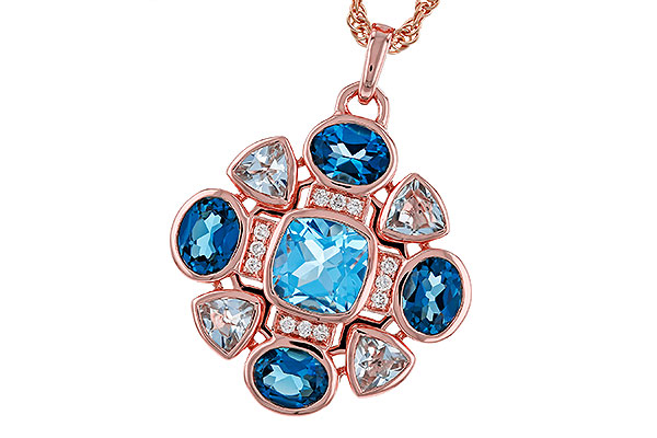 A293-58095: NECKLACE 3.19 TW BLUE TOPAZ 3.25 TGW