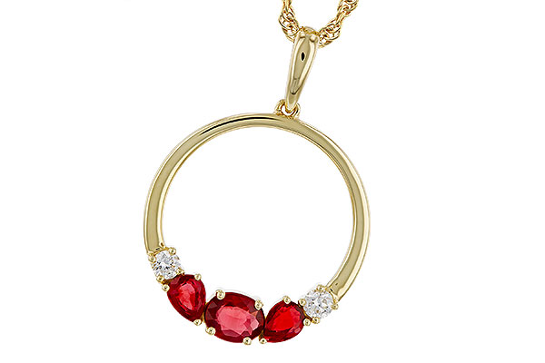 A293-59068: NECKLACE .79 RUBY .89 TGW