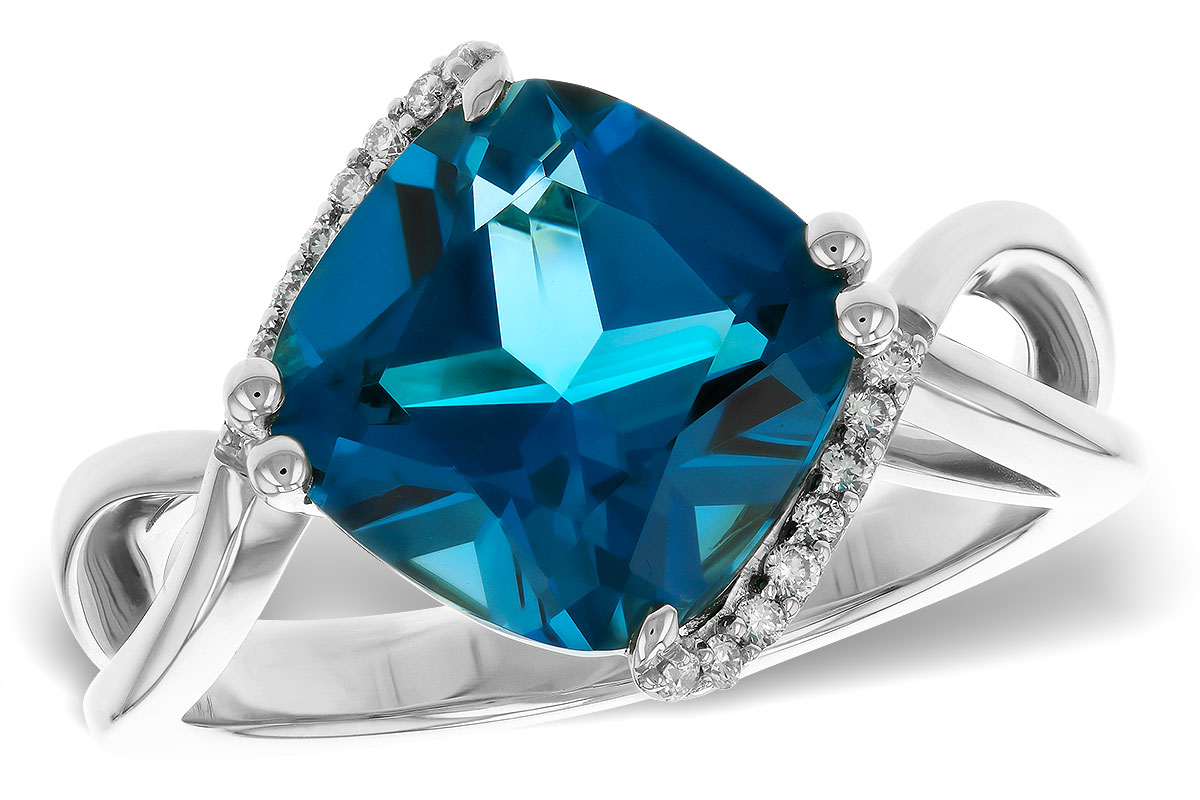 A293-61777: LDS RG 4.42 LONDON BLUE TOPAZ 4.50 TGW (10MM LBT)