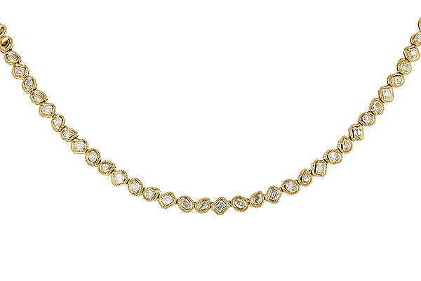 A293-62713: NECKLACE 2.25 TW FANCY CUT DIAS (17.25")