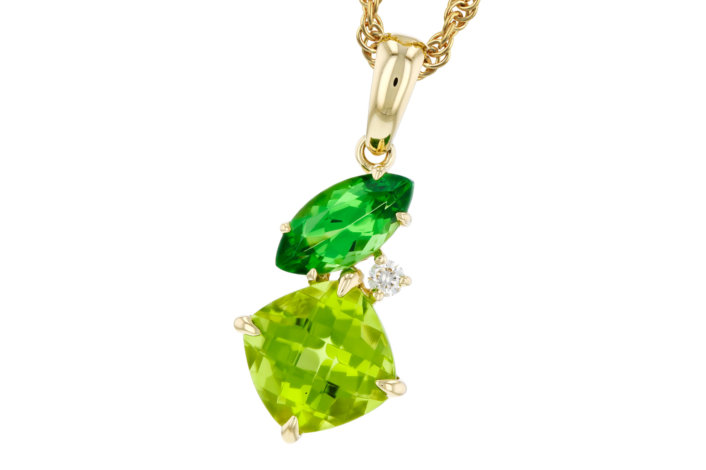 A294-49022: NECKLACE 1.97 TW SEMI-PREC (PER,TSAV) 2.00 TGW
