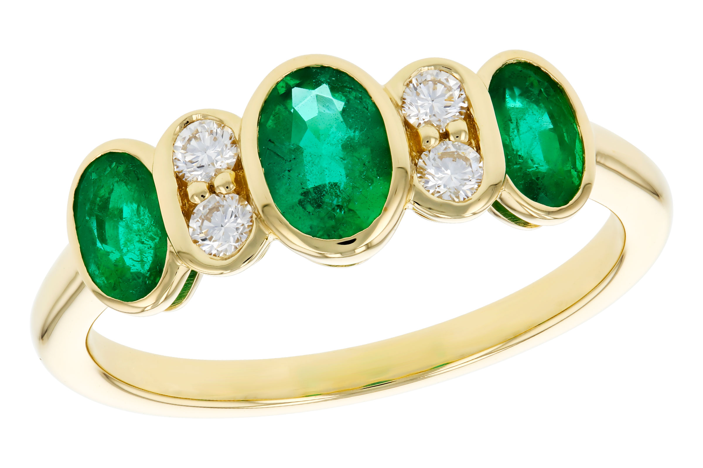 A294-49031: LDS RG .90 TW EMERALD 1.05 TGW