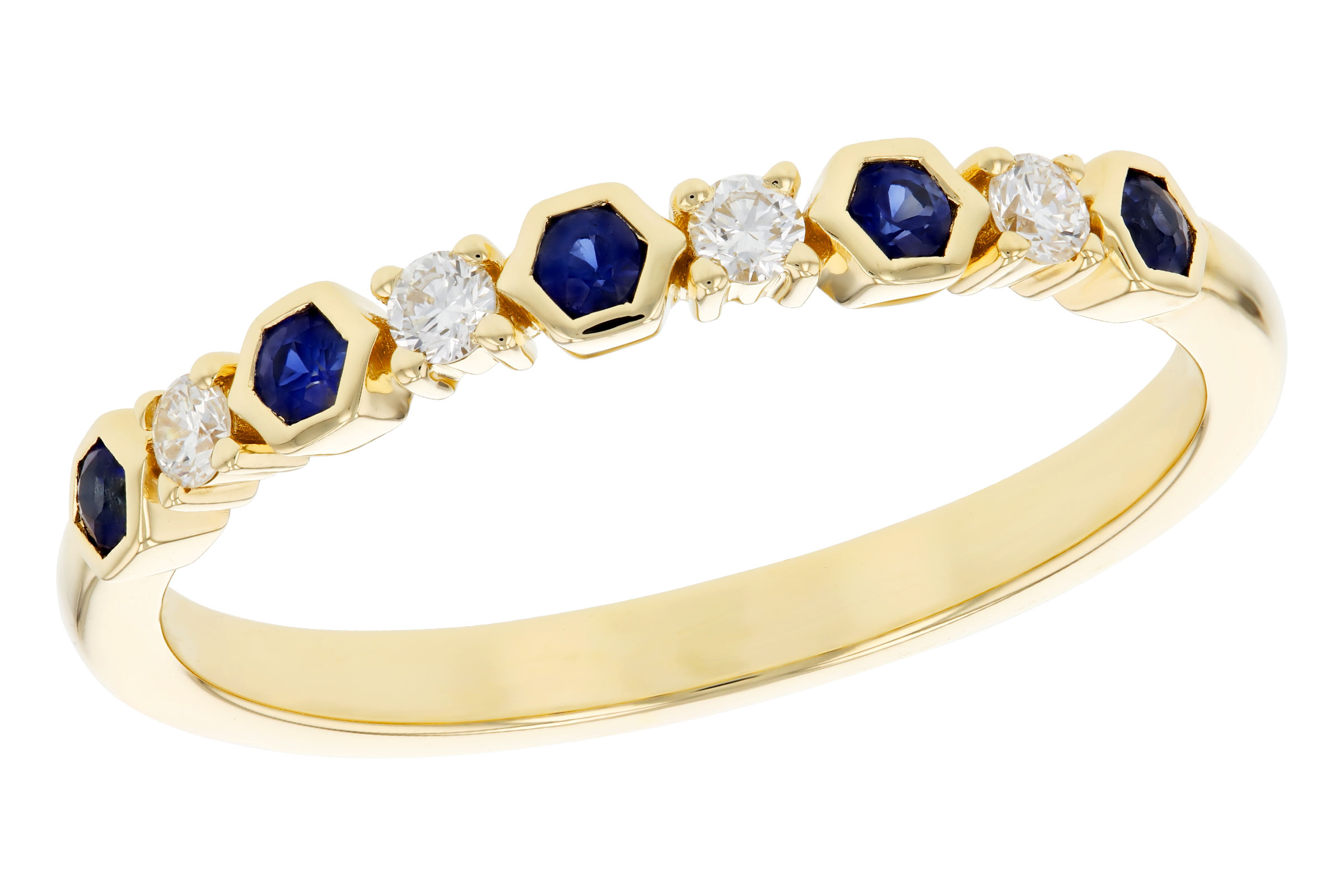 A294-49040: LDS WED RG .14 TW SAPPHIRE .24 TGW