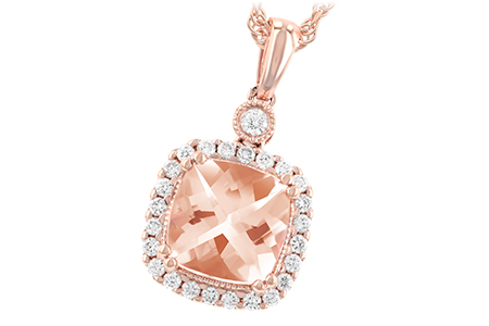 B205-39049: NECK 1.09 MORGANITE 1.26 TGW (7MM MORG)