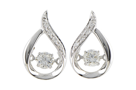 B207-19986: EARRINGS .37 TW