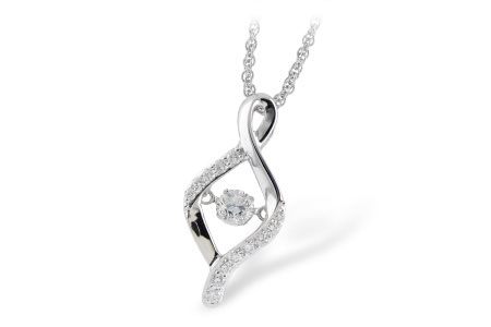 B207-20822: NECKLACE .33 TW