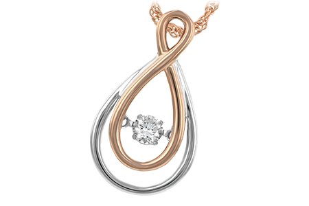 B207-24513: NECKLACE .14 TW