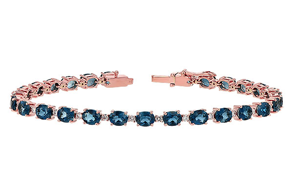 B208-11740: BRACELET 8.97 LONDON BLUE TPZ 9.55 TGW