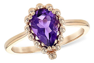 B208-13613: LDS RING 1.06 CT AMETHYST