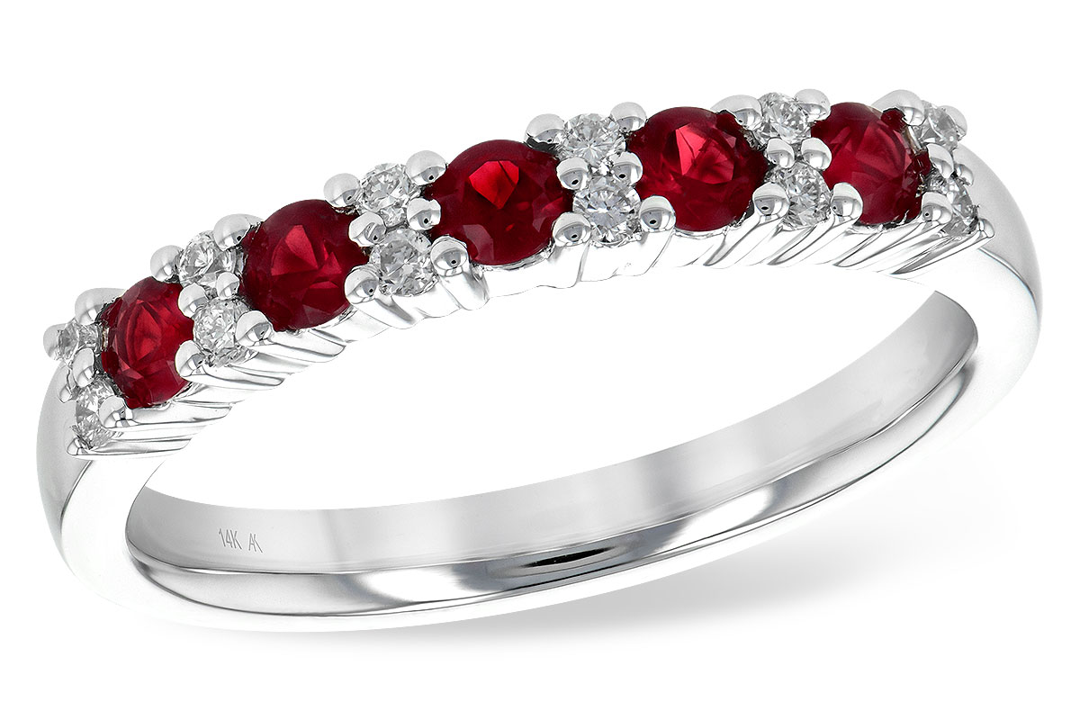 B209-01813: LDS WED RG .44 RUBY .58 TGW