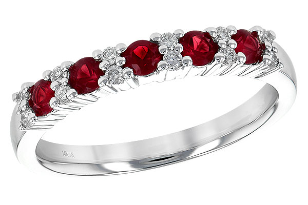 B209-01813: LDS WED RG .44 RUBY .58 TGW