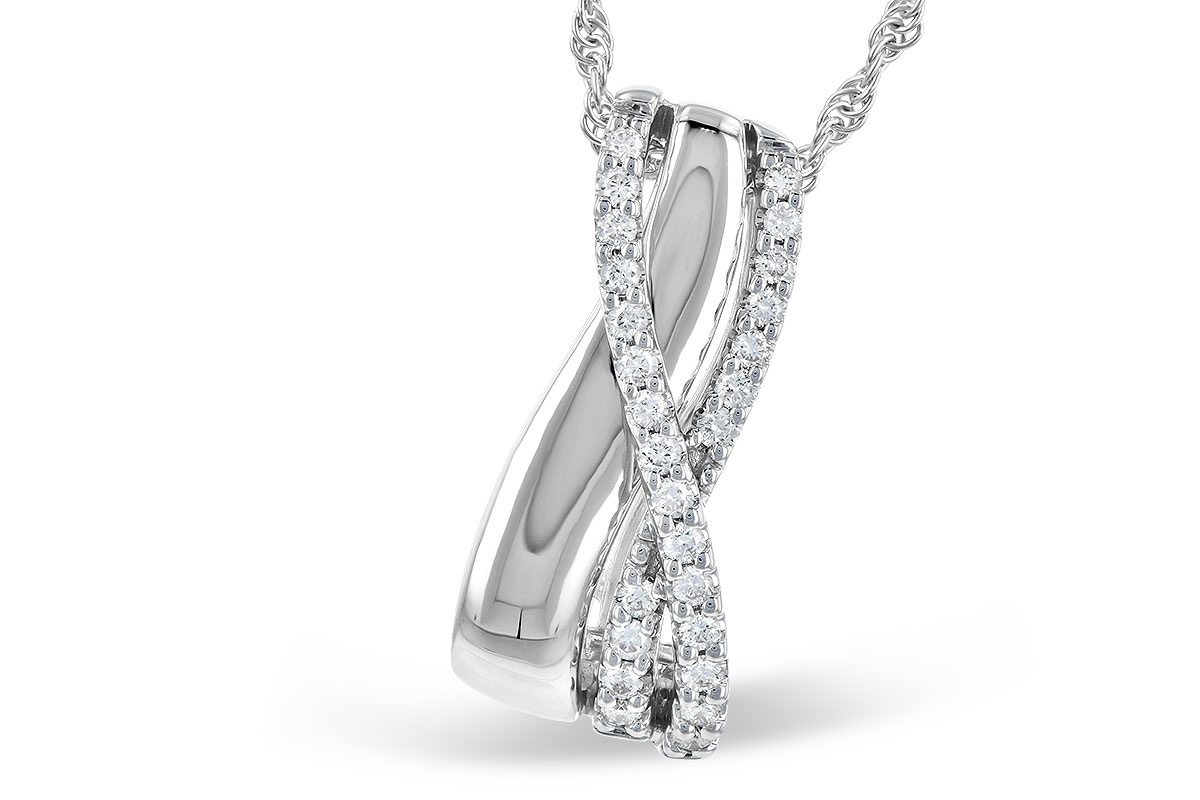 B291-75422: NECKLACE .26 TW