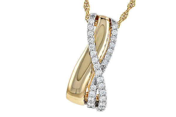 B291-75422: NECKLACE .26 TW