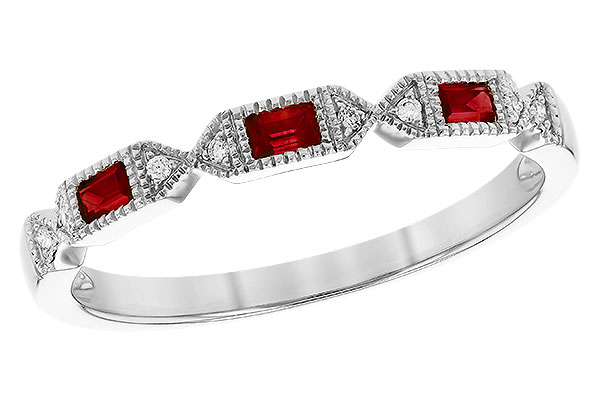 B291-76349: LDS WED RG .12 RUBY .14 TGW