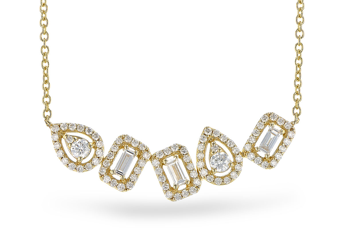 B291-77204: NECK .15 TW BAGUETTES .55 TW (18")