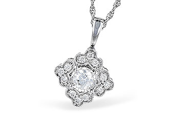 B291-77249: NECKLACE .15 BR .25 TW