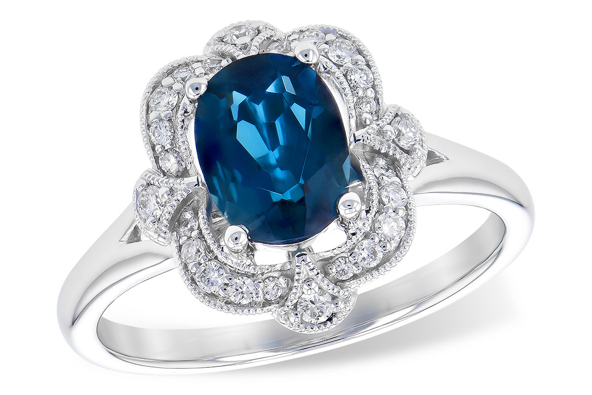 B291-79940: LDS RG 1.35 LONDON BLUE TOPAZ 1.50 TGW