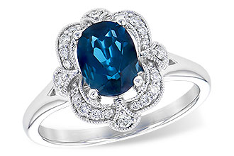 B291-79940: LDS RG 1.35 LONDON BLUE TOPAZ 1.50 TGW
