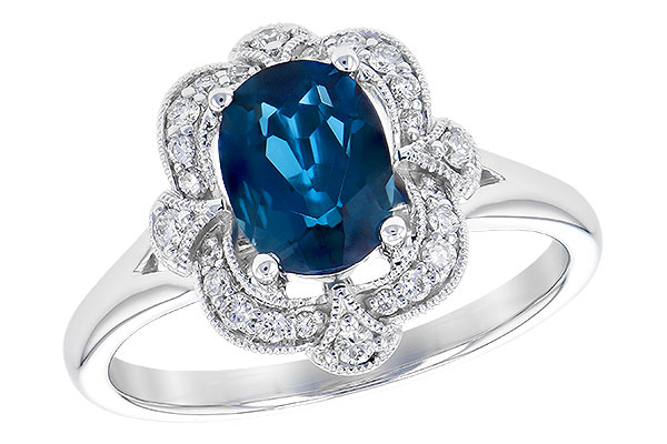 B291-79940: LDS RG 1.35 LONDON BLUE TOPAZ 1.50 TGW