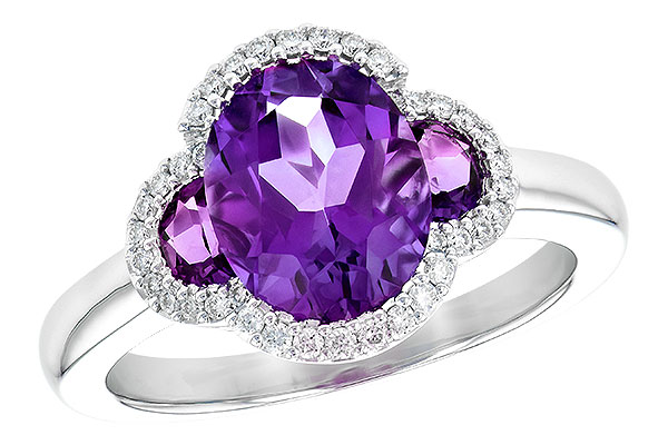 B292-65386: LDS RG 2.44 TW AMETHYST 2.60 TGW