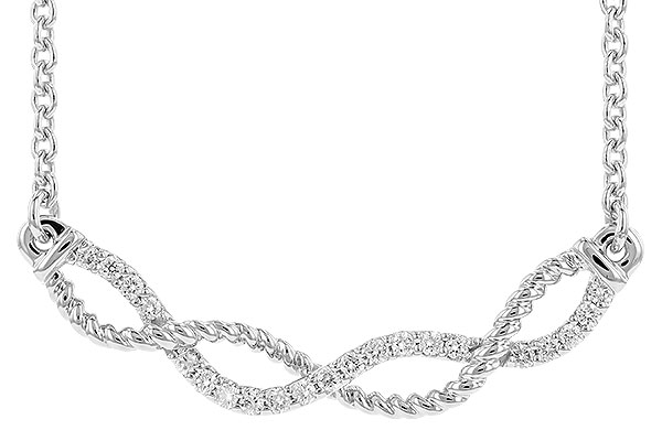 B292-65413: NECKLACE .12 TW (18")