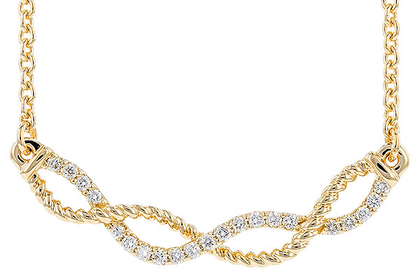 B292-65413: NECKLACE .12 TW (18")