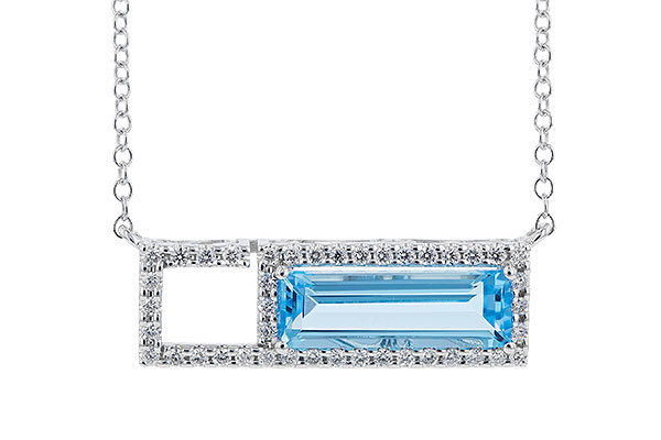 B292-66304: NECK 1.44 BLUE TOPAZ 1.60 TGW