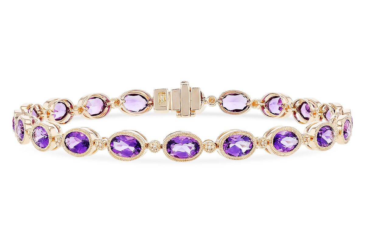 B292-66340: BRACELET 6.86 TW AMETHYST 6.90 TGW