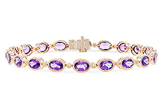 B292-66340: BRACELET 6.86 TW AMETHYST 6.90 TGW