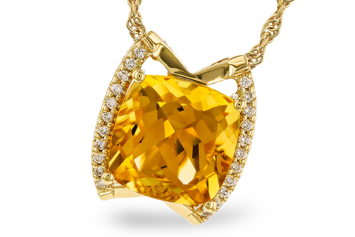 B292-69086: NECKLACE 3.74 CITRINE 3.85 TGW (10MM CIT)